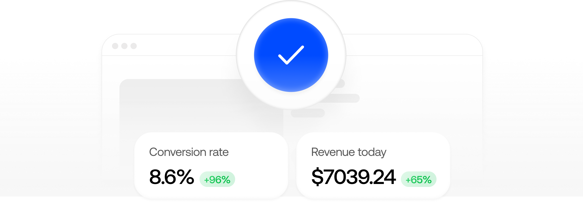 Conversion-ready page with recommended changes applied instantly